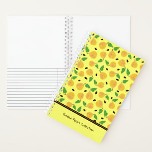 Cuaderno Colección Peras Doradas Amarillo Brillante