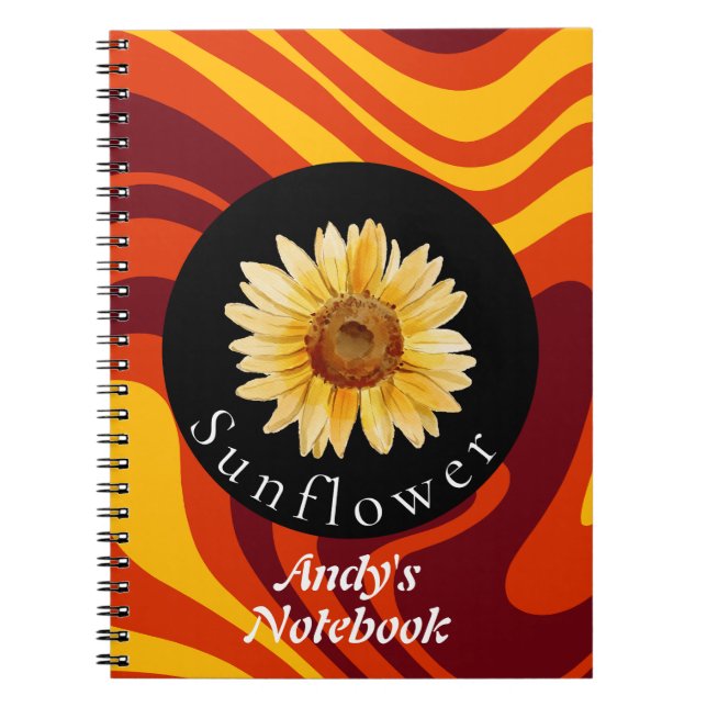 Cuaderno Colección personalizada de la naturaleza girasol (Frente)