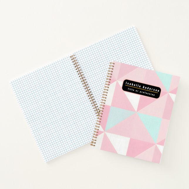 Cuaderno Colección Popular Abstracta Rosa Mint (Interior)