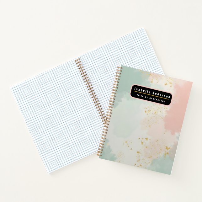 Cuaderno Colección Popular Abstracta Rosa Rubor Menta (Interior)