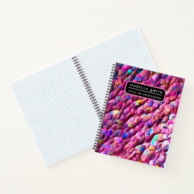 Cuaderno Colección Popular Opal Holográfico con Brillo (Interior)