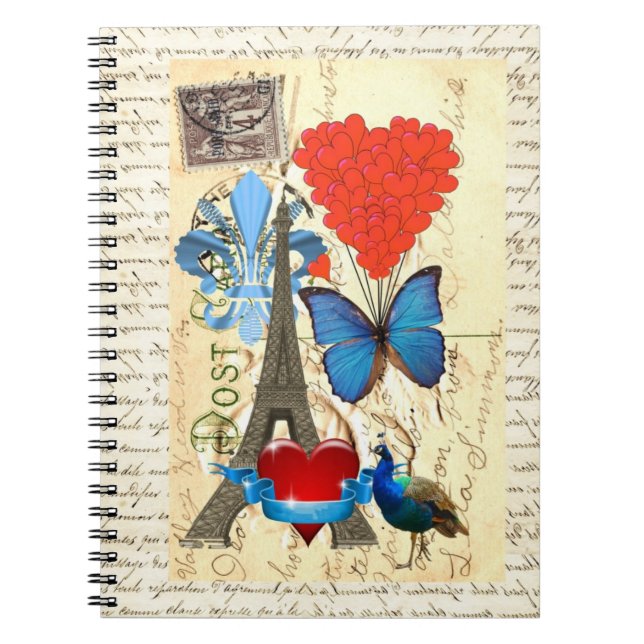 Cuaderno Colección romántica de París (Frente)