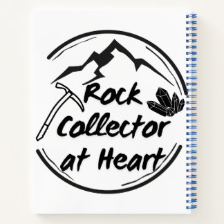 Cuaderno Coleccionista de rock en diseño de montaña Minimal