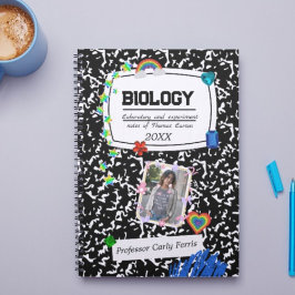 Cuaderno Colegio de adolescentes blancos negros, foto Perso