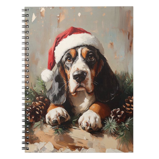 Cuaderno Colgado de Basset en una pintura de aceite de Sant (Frente)