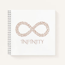 Colgante de pared con símbolo de infinito de hojas