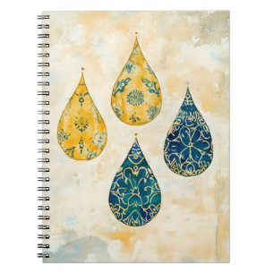 Cuaderno Colgantes colgantes en un estilo artístico reminis