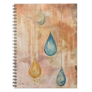 Cuaderno Colgantes colgantes en un estilo artístico reminis
