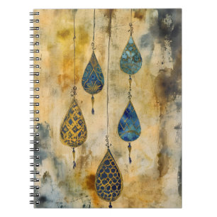 Cuaderno Colgantes colgantes en un estilo artístico reminis