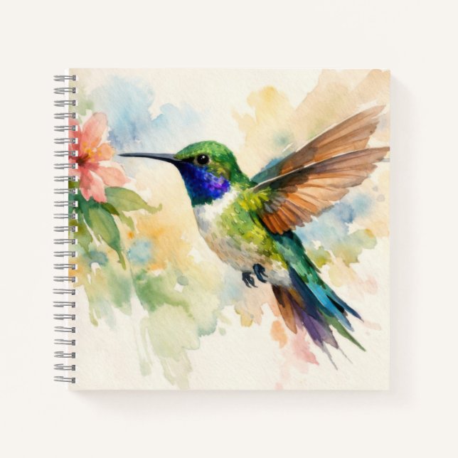 Cuaderno Colibrí Acuarela (Anverso)