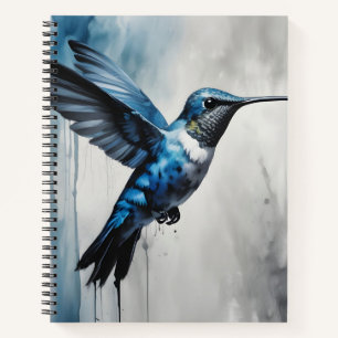 Cuaderno Colibrí Azul y Plata