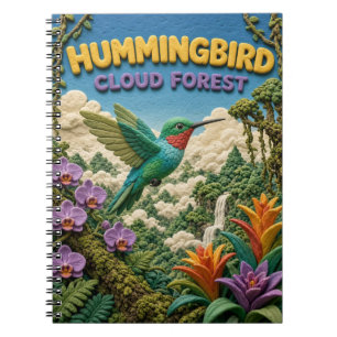 Cuaderno Colibrí Nube Bosque Moderno KlayKoo
