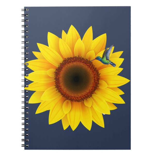 Cuaderno Colibrí y girasol (Frente)