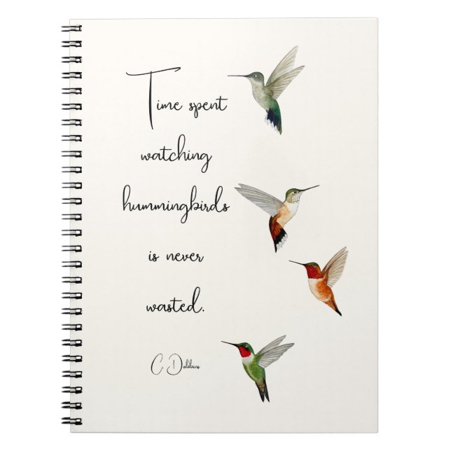 Cuaderno Colibríes (Frente)