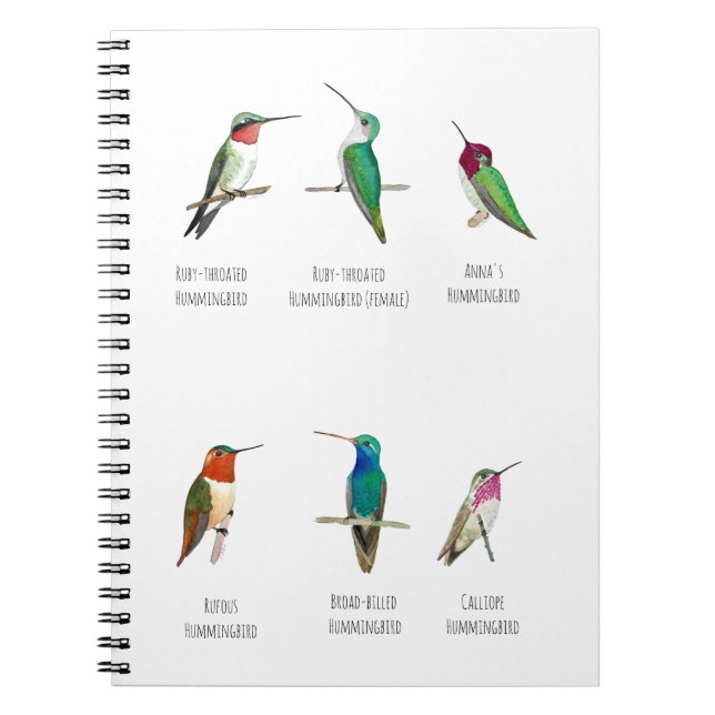 Cuaderno Colibríes de Norteamérica (Frente)