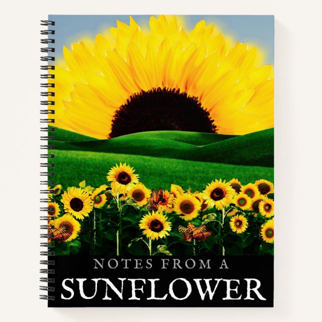 CUADERNO COLINA DE GIRASOLES (Anverso)