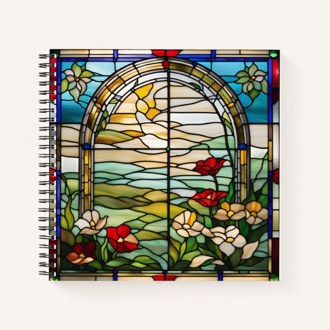 Cuaderno Colinas rodantes de vidrio teñido (Anverso)