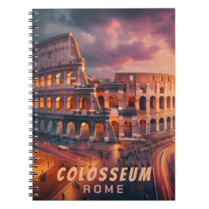 Cuaderno Coliseo Roma Italia Viajes Antiguos
