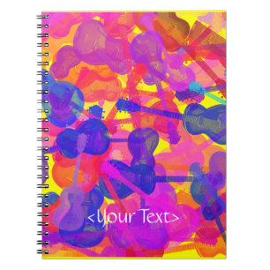 Cuaderno Collage coloreado de la guitarra