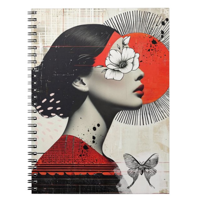 Cuaderno Collage con Moth | Diario de bloc de notas (Frente)