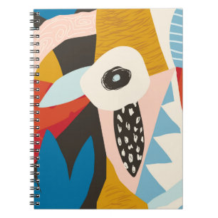 Cuaderno Collage contemporáneo floral hawaiano en.. S