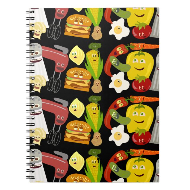 Cuaderno Collage de alimentos divertidos (Frente)