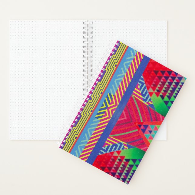 Cuaderno collage de bordes y triángulos del suroeste (Interior)