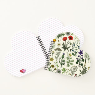 Cuaderno Collage de flores silvestres