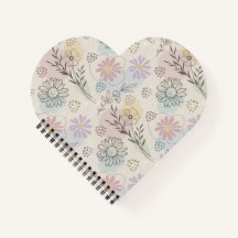 Collage de flores silvestres pastel – Geométrico f
