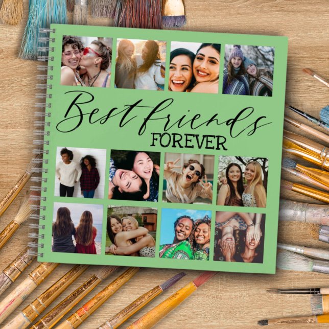 Cuaderno Collage de fotos Best Friends Forever Green 12 (Subido por el creador)