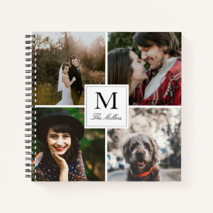Cuaderno Collage de fotos con monograma 4