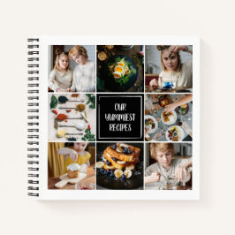 Cuaderno Collage de fotos cuadrado 8 recetas familiares de