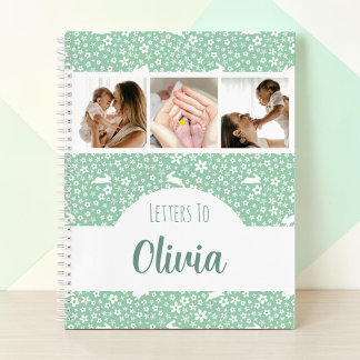 Cuaderno Collage de fotos de cartas para el conejito Mint