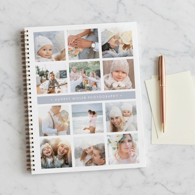 Cuaderno Collage de fotos de franja gris de niebla (Subido por el creador)