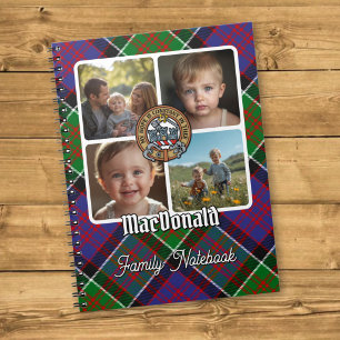 Cuaderno Collage de Fotos de la Familia MacDonald de Clanra