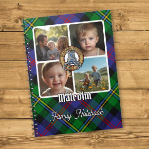 Cuaderno Collage de fotos de la familia Malcolm