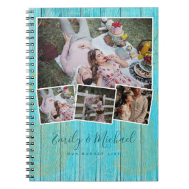 Cuaderno Collage de fotos de la lista BUCKET de parejas rec