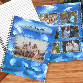 Cuaderno Collage de fotos de medusas acuarias 0925