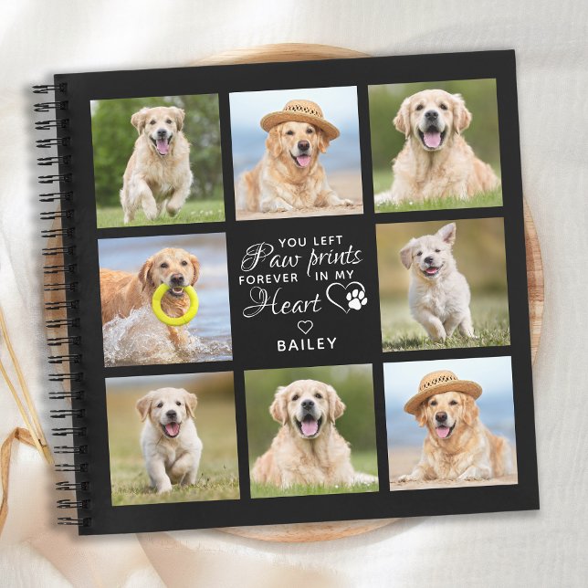 Cuaderno Collage de fotos de Pérdida de Perro Personalizado (Subido por el creador)