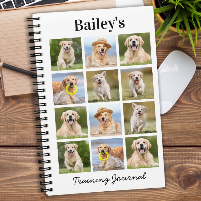 Cuaderno Collage de fotos de perro Mascota personalizado mo (Subido por el creador)