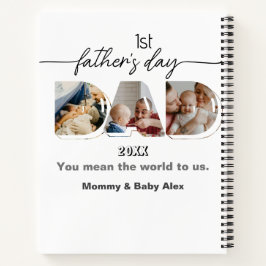 Cuaderno Collage de fotos del Día del Primer Padre 3