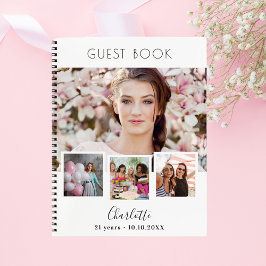 Cuaderno Collage de fotos en blanco de cumpleaños del libro