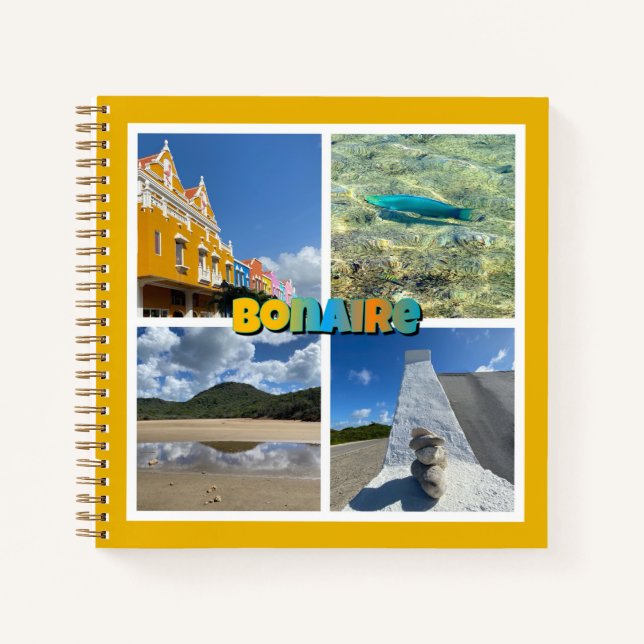 Cuaderno Collage de fotos Escenario Bonaire (Anverso)