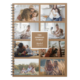 Cuaderno COLLAGE DE FOTOS familiar INSTA Marrón claro