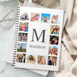 Cuaderno Collage de fotos familiar personalizado blanco per