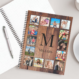 Cuaderno Collage de fotos familiar personalizado recuperó m