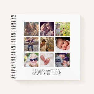 Cuaderno Collage de Fotos Personalizadas con Estilo y Color