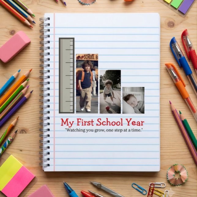 Cuaderno Collage de Fotos Personalizadas del Primer Día de  (Subido por el creador)