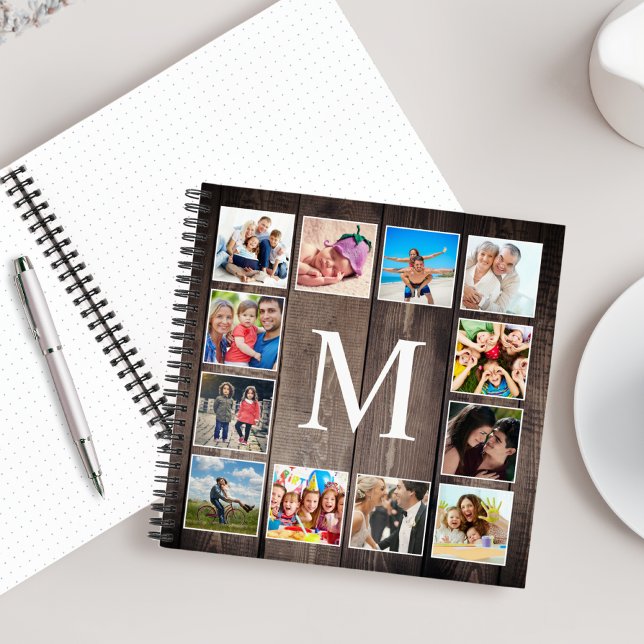 Cuaderno Collage de fotos personalizado Familia Rustic Farm (Subido por el creador)