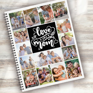 Cuaderno Collage de fotos Te Ama Mamá 15 Fotos